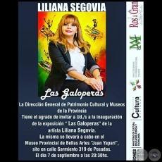 Las Galoperas - Exposicin de Liliana Segovia - Jueves, 7 de setiembre de 2017